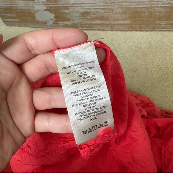 Anthropologie Maeve Eyelet Lace Tiered Midi Dress Preppy Summer Boho Womens 2 - Picture 5 of 6